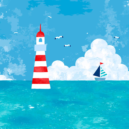 Tissue Napkin 33 x 33 cm Seas the Day 3-ply, 240 pcs/box (12 x 20 pcs)