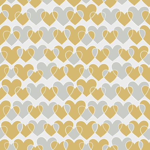 Tissue Napkin 33 x 33 cm Endless Hearts 3-ply, 240 pcs/box (12 x 20 pcs)