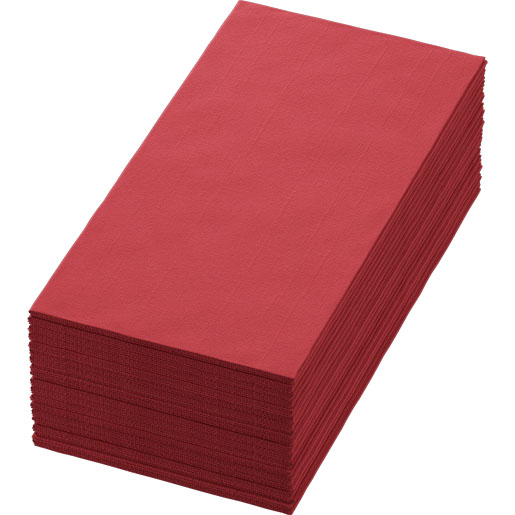 Bio Dunisoft® servett 40 x 40 cm Vinröd, 360 St/kart (6 x 60 St)