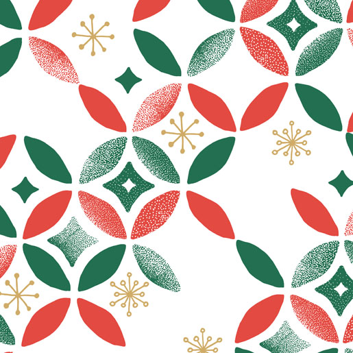 Tissue-Serviette 24 x 24 cm Joyful Pattern 3-lagig, 240 Stk/Krt (12 x 20 Stk)