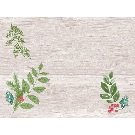 Dunicel®-Tischset 30 x 40 cm Winter Greenery, 500 Stk/Krt (5 x 100 Stk)