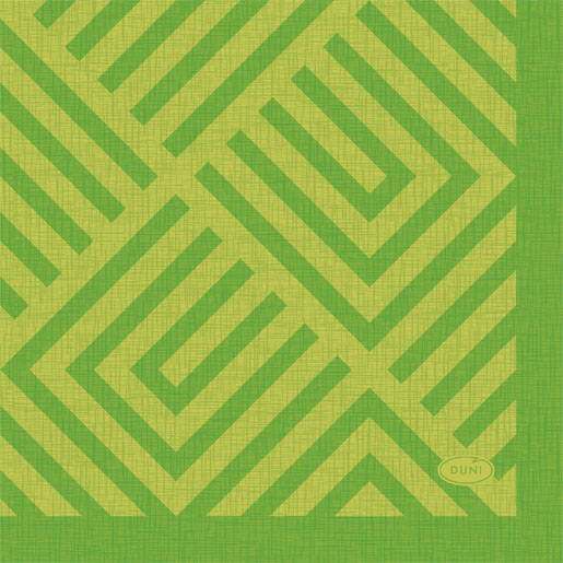 Tissue serviett 24 x 24 cm Mosaic Kiwi 3-lag, 240 Stk/krt (12 x 20 Stk)