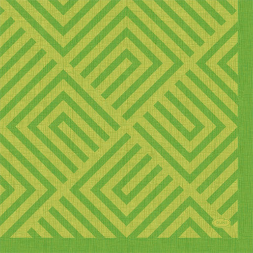 Tissue serviet 33 x 33 cm Mosaic Kiwi 3-lags, 240 Stk/kart (12 x 20 Stk)