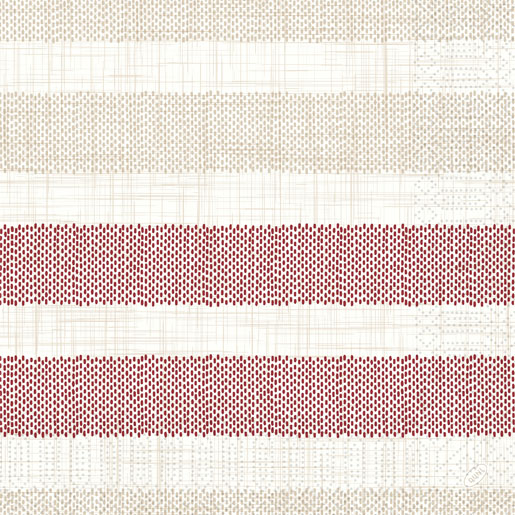 Servilleta tisú 40 x 40 cm Rigato Bordeaux 3 capas, 1000 unid./caja (4 x 250 unid.)