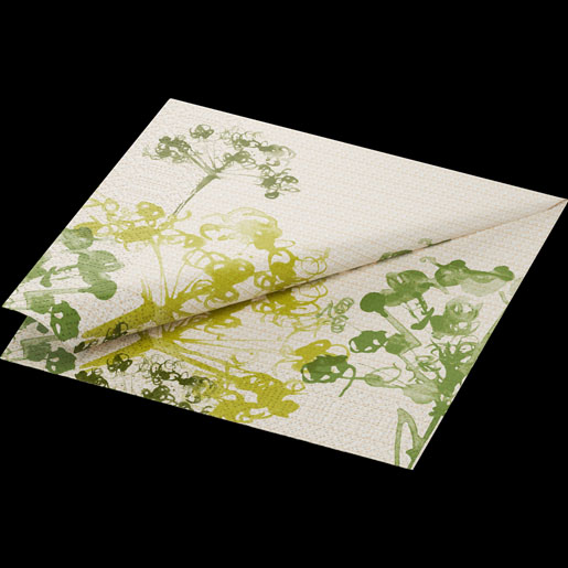 Tissue-lautasliina 40 x 40 cm Green Umbles 3-krs, 1000 kpl/ltk (4 x 250 kpl)