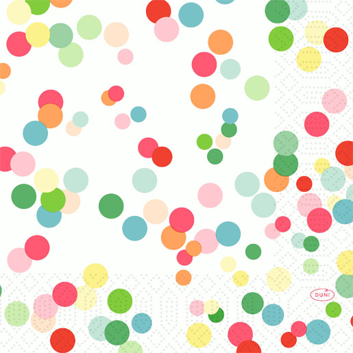 Tissue serviett 33 x 33 cm Happy Bubbles 3-lag, 500 Stk/krt (10 x 50 Stk)