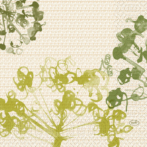 Tissue Napkin 33 x 33 cm Green Umbles 3-ply, 500 pcs/box (10 x 50 pcs)