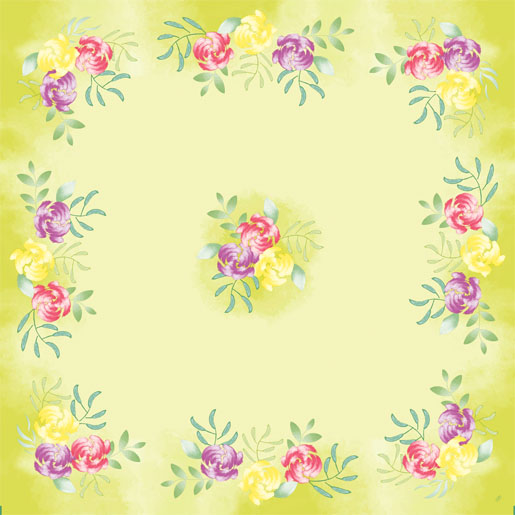 Coprimacchia Dunisilk® 84 x 84 cm Soft Tropics, 100 pz/cartone (5 x 20 pz)