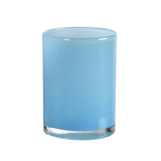 Kerzenhalter Silky 115 x 85 mm Blau, 4 Stk/Krt (4 x 1 Stk)