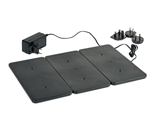 LED-Ladestation 26 x 39 cm Schwarz, 2 Stk/Krt (2 x 1 Stk)