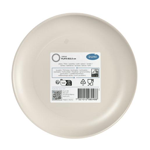 Serve Teller Mehrweg 23,5 cm Taupe, 60 Stk/Krt (60 x 1 Stk)