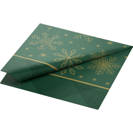 Tissue-Serviette 33 x 33 cm Rhombus Green 3-lagig, 1000 Stk/Krt (4 x 250 Stk)