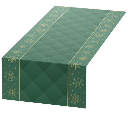 Dunicel® Tête-à-Tête-Tischläufer 0,4 x 24 m Rhombus Green, 4 Stk/Krt (4 x 1 Stk)