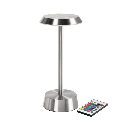 LED Lamp Cordless Nour 26,3 cm (H) 11,9 cm (D) 14 t Sølv, 6 Stk/krt (6 x 1 Stk)