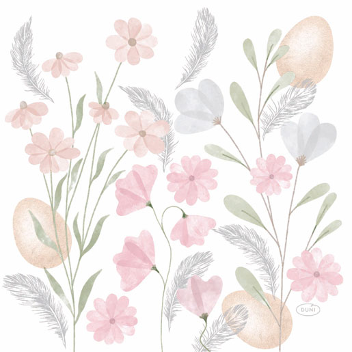 Tissueservett 33 x 33 cm Soft Easter 3-lagers, 240 St/kart (12 x 20 St)