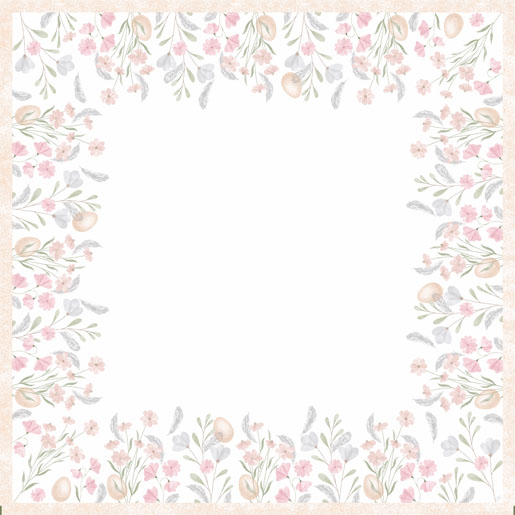 Dunicel®-kateliina 84 x 84 cm Soft Easter, 10 kpl/ltk (10 x 1 kpl)