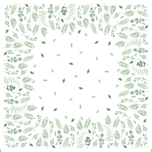 Dunicel® Mitteldecke 84 x 84 cm Greenery, 10 Stk/Krt (10 x 1 Stk)