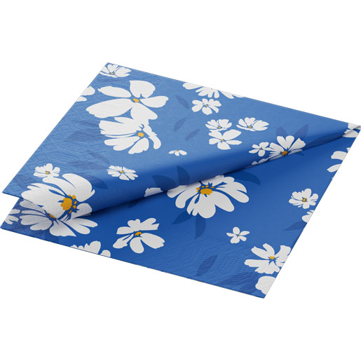 Tissue Napkin 24 x 24 cm Sunny Day Blue 3-ply, 240 pcs/box (12 x 20 pcs)