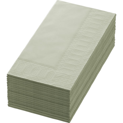 Tissue servet 40 x 40 cm Pistache Groen 3-laags, 1250 St/Doos (5 x 250 St)