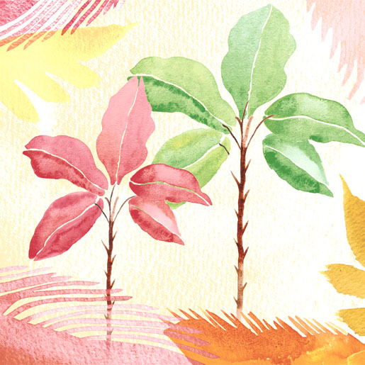 Tissue-Serviette 33 x 33 cm Nomad Tropic 3-lagig, 240 Stk/Krt (12 x 20 Stk)