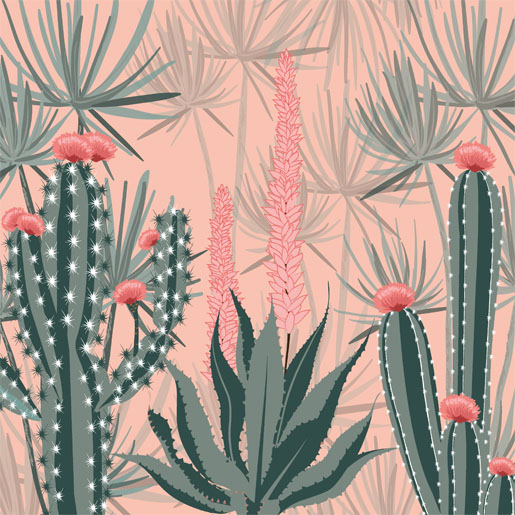 Tissue Napkin 33 x 33 cm Cacti dunes 3-ply, 240 pcs/box (12 x 20 pcs)