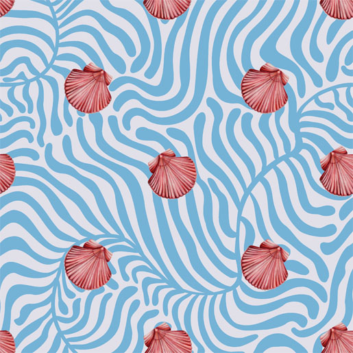 Tissue Napkin 33 x 33 cm Coral cove 3-ply, 240 pcs/box (12 x 20 pcs)