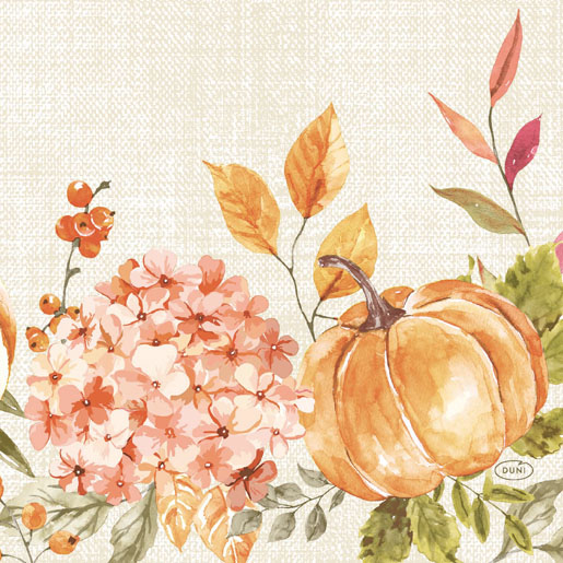 Tissue serviet 33 x 33 cm Spicy Pumpkin 3-lags, 1000 Stk/kart (4 x 250 Stk)