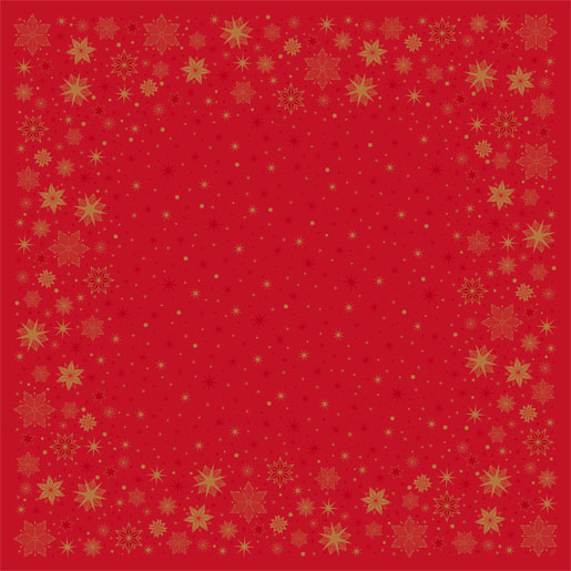 Bio Dunicel®-Mitteldecke 84 x 84 cm Stargazing Red, 100 Stk/Krt (5 x 20 Stk)