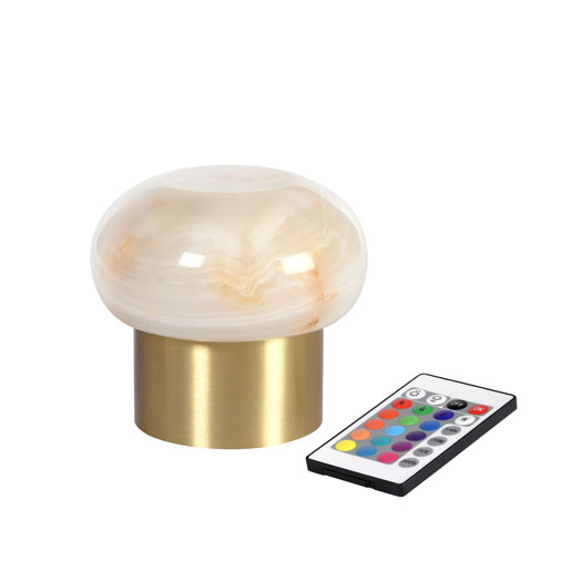 LED Lamp Cordless Namak 11,5 x 10,5 14 h Brass, 6 pcs/box (6 x 1 pcs)