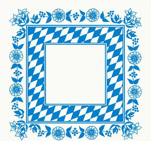 Dunicel®-Mitteldecke 84 x 84 cm Bayernraute, 100 Stk/Krt (5 x 20 Stk)