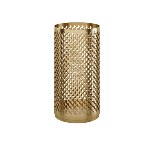 LED Kerzenhalter 7 x 14 cm Gold, 6 Stk/Krt (6 x 1 Stk)