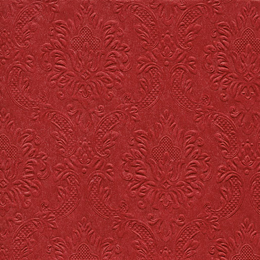Tissue-Serviette 33 x 33 cm Ornament Red 3-lagig, 192 Stk/Krt (12 x 16 Stk)