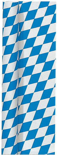 Papier-Tischtuchrolle 1 x 8 m Bayernraute, 25 Stk/Krt (25 x 1 Stk)