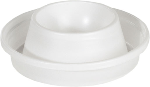 Coquetier 80 x 80 x 20 mm Blanc, 2300 pc/carton (23 x 100 pc)