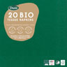 Tissue servet 24 x 24 cm Dark Green 3-laags, 240 St/Doos (12 x 20 St)
