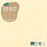 Serviette ouate Bio 40 x 40 cm Crème 3 plis, 240 pc/carton (12 x 20 pc)