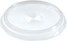Lid Flat, with hole 30/39 cl Transparent, 1000 pcs/box (10 x 100 pcs)
