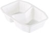 PP-Schale HMR 215 x 148 x 50 mm Weiß 2-Teilung, 312 Stk/Krt (1 x 312 Stk)