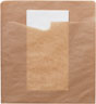 Individualisierbar - Snack Sacchetto mit weißer 2-lg. Serviette Braun, Min. order 50000 pcs