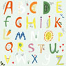 Tissue-Serviette 33 x 33 cm Alphabet 3-lagig, 240 Stk/Krt (12 x 20 Stk)