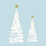 Tissue-Serviette 33 x 33 cm Elegant Trees 3-lagig, 192 Stk/Krt (12 x 16 Stk)