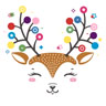 Tissue-Serviette 33 x 33 cm Colourful Deer 3-lagig, 240 Stk/Krt (12 x 20 Stk)