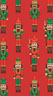 Towel Tissue Napkin 33 x 40 cm Nutcracker Red 3-ply, 180 pcs/box (12 x 15 pcs)