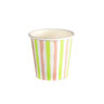 Bio Shot-glas i papir 6 cl Stripes Multi, 240 Stk/krt (12 x 20 Stk)