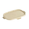 Cube Lid Large Rectangular Large Brown, 160 pcs/box (4 x 40 pcs)