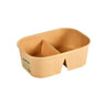 Brick Box Medium 250/250 ml Braun 2-Teilung, 300 Stk/Krt (6 x 50 Stk)