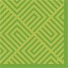 Tissue serviet 33 x 33 cm Mosaic Kiwi 3-lags, 240 Stk/kart (12 x 20 Stk)