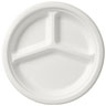 Teller 3-geteilt Ø 26 cm Weiß, 600 Stk/Krt (12 x 50 Stk)