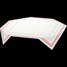 Surnappe Dunicel® 84 x 84 cm Rigato Bordeaux, 100 pc/carton (5 x 20 pc)