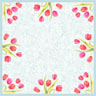 Dunicel® snibbduk 84 x 84 cm Painted Tulips, 100 St/kart (1 x 100 St)